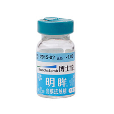 博士伦 明眸 亮菁 超薄年抛1片瓶装 近视软性 不干涩 隐形眼镜