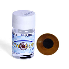 海昌 虹膜<b>片</b> 医学<b>美容</b><b>片</b> 遮光 避瑕 盲<b>片</b>年抛1<b>片</b>隐形眼镜