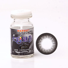 七彩魅影 火焰系列 黑色 年抛1片瓶装 彩色<b>美</b><b>瞳</b> 近视隐形眼镜