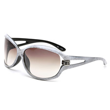 亿超太阳镜 1105B2 灰白色 潮流  女款 大框太阳镜