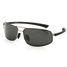 亿超太阳镜 8484 枪色 时尚大框 偏光太阳镜