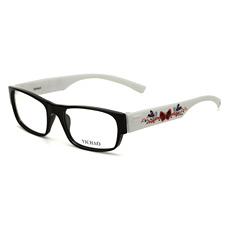 亿超FB5008 C2框黑腿白 休闲全框眼镜架 方框 TR90近视眼镜框