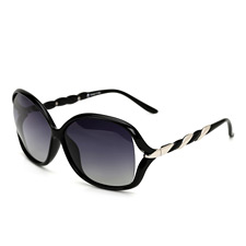 安踏太阳镜 AT8010C1黑色 欧美风 潮款大框 女士 偏光太阳镜