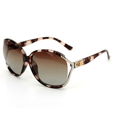 安踏AT8002C8玳瑁色 大框墨镜 潮人 时尚女款 正品 偏光太阳镜