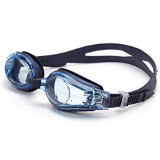 安踏平光游泳镜 AT17003深蓝色 防雾防水 运动眼镜 男女通用