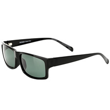 亿超太阳镜 YC9009 经典黑色 方框偏光太阳镜 男士墨镜