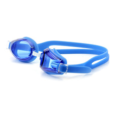 安踏701平光 蓝色游泳镜 防雾防水 成人泳镜 男女同款 运动眼镜