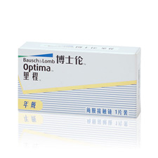 <b>博士伦</b> <b>里程</b>（optima） 超薄年抛1片盒装 超薄透氧 近视隐形眼镜