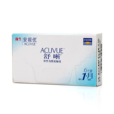 强生舒晰 安视优 基弧8.8mm 高透氧 月抛6片装 近视<b>隐形眼镜</b>