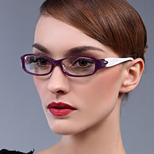 亿超 FB5005C2外紫内花 女款休闲镜框 全框中码 板材 近视眼镜架