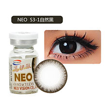 NEO(蒽伊傲)S31 自然黑色 混血大<b>美</b><b>瞳</b> 年抛1片装 彩色隐形眼镜