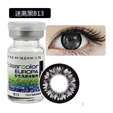 <b>科莱博</b>clear colorB14迷离黑色 年抛1片 自然型彩色<b>隐形眼镜</b>