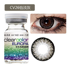 科莱博CV26恰淡灰 隐形眼镜 年抛1片<b>美</b><b>瞳</b> 彩色混血<b>美</b><b>瞳</b>