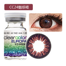 科莱博CC24魅惑褐 年抛1片装 <b>美</b><b>瞳</b>彩色隐形眼镜
