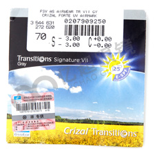 依视路1.665变灰色钻晶A3非球面眼镜片