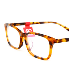 新品亿超男女休闲大方薄片板材全框近视眼镜FB5030C05浅玳瑁