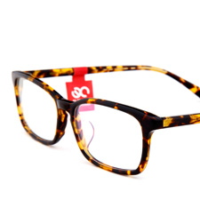 新品亿超男女休闲大方薄片板材全框近视眼镜FB5030C02深玳瑁