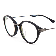 新品亿超个性时尚可爱休闲男女款轻板材全框近视眼镜707C1A磨砂黑