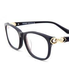 新品亿超休闲男女同款全框时尚眼镜中码近视框架眼镜V90023C1黑色