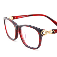 新品亿超休闲男女同款全框时尚眼镜中码近视框架眼镜V90023C6酒红