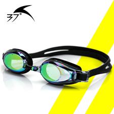 37℃防雾防水泳镜可左右度数不同 男女款带近视度数的游泳眼镜 J3700