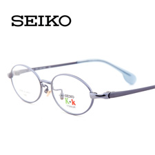精工KK0014C GL商务纯钛全框小码儿童蓝近视框架眼镜