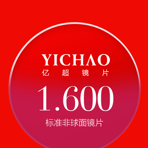 亿超1.600绿膜超薄非球面近视眼镜片