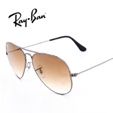 雷朋 RB3025 男女通用 太阳镜 004/51银框茶片