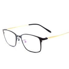 亿超FG60010黑色C16纯钛商务均码中性近视镜架