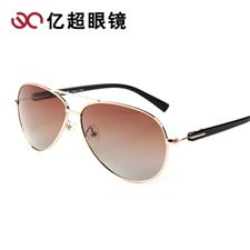 亿超太阳镜9804c1镜架金/镜片茶