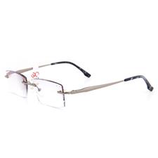 亿超8801男士纯钛高端无框切边成品老花镜