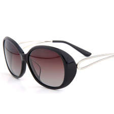 亿超S9102太阳镜C01镜架黑/镜片渐变灰