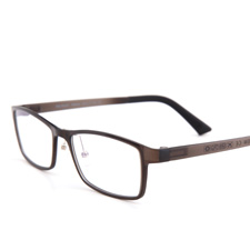 亿超FB0004钨碳C3透明亮黑男女休闲近视框架眼镜
