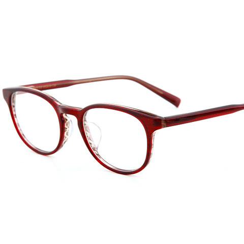 亿超 FB5033C12红中性休闲板材全框近视眼镜