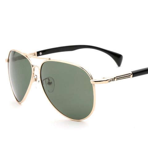 亿超 YC9712 男士 太阳镜 C3金/绿