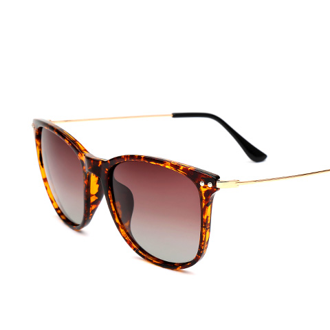 亿超 YC9708 通用 太阳镜 C4玳瑁框金腿/镜片茶色