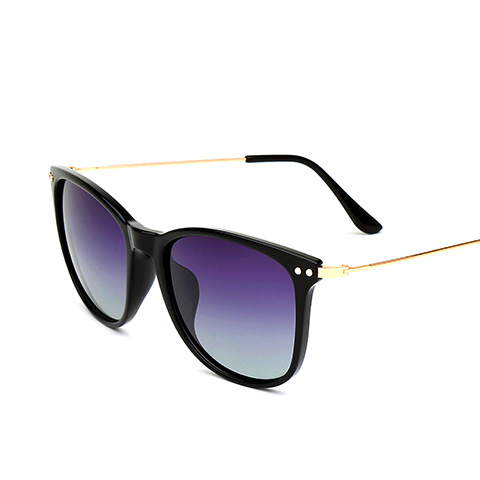 亿超 YC9708 通用 太阳镜 C1黑框金腿/镜片灰