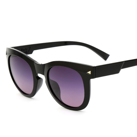 亿超 YC9707 女士 太阳镜 C3亮黑/灰色