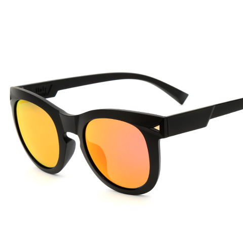 亿超 YC9707 女士 太阳镜 C2磨砂黑/炫彩红