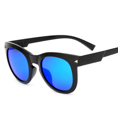 亿超 YC9707 女士 太阳镜 C1亮黑/炫彩蓝