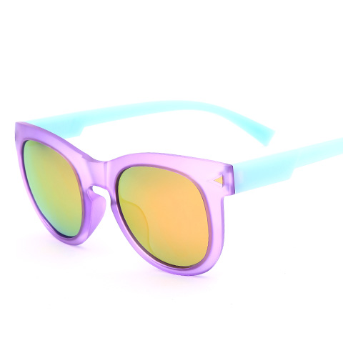 亿超 YC9707 女士 太阳镜 C7紫框蓝腿/炫彩金