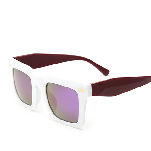 亿超 YC9705 通用 太阳镜 C7白/炫彩紫