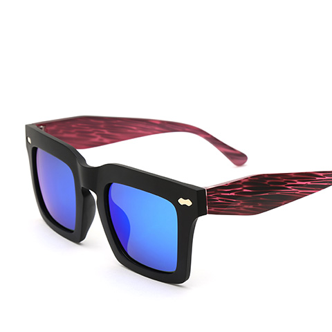 亿超 YC9705 通用 太阳镜 C2磨砂黑/炫彩蓝