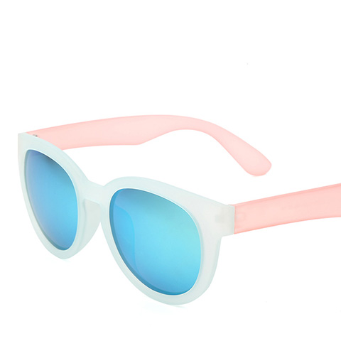 亿超 YC9703 女士 太阳镜 C6蓝绿框粉腿/炫彩蓝