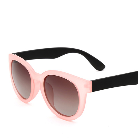 亿超 YC9703 女士 太阳镜 C8粉框黑腿/茶色