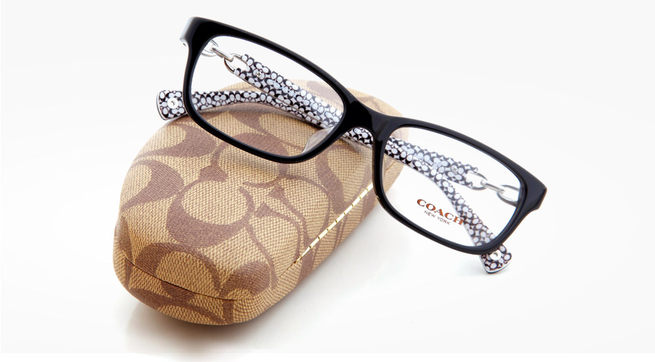 蔻驰板材0hc6052f黑色5214全框大码女士近视眼镜框架