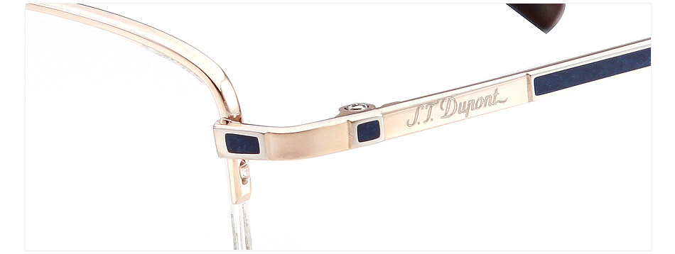 都彭dp-2022金色c4纯钛商务男士大码近视镜架