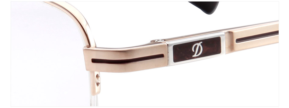 都彭dp-3252金色c1纯钛商务男士大码近视镜架