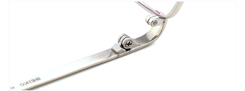 精工ht01049c02银色纯钛商务男士框架近视眼镜